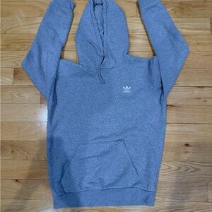 Adidas Men's Heather Gray Hoodie, Small.